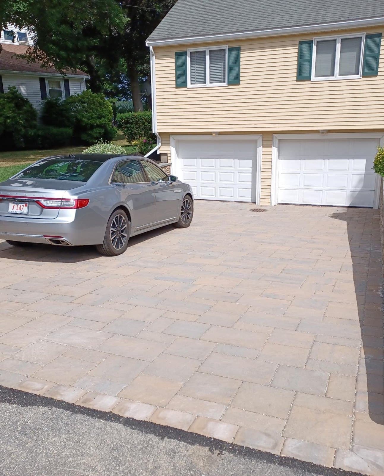 Paver driveway